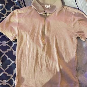 Garage zip up t shirt